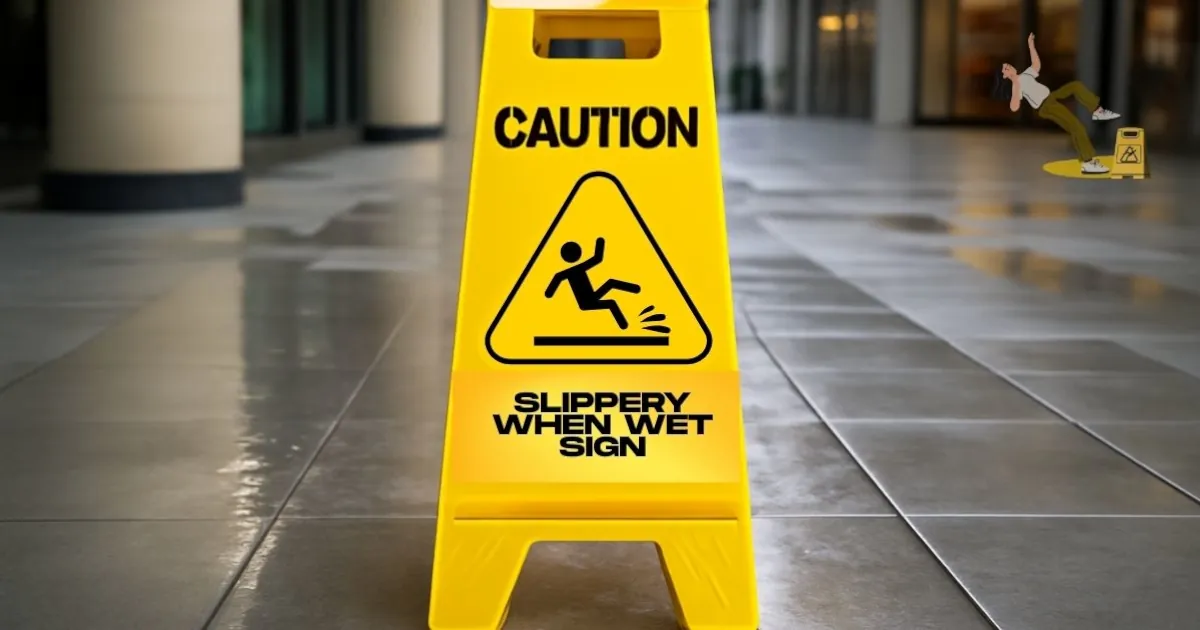 Slippery When Wet Signs Prevent Disasters