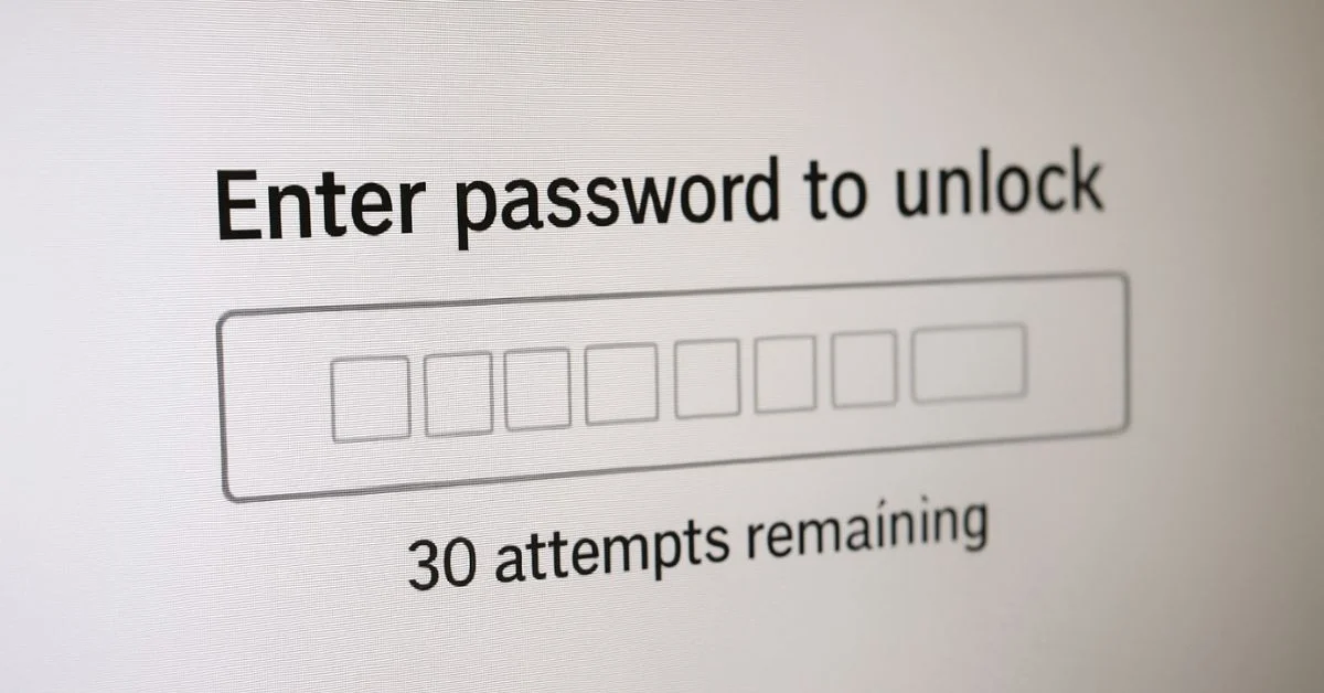 Enter Password to Unlock