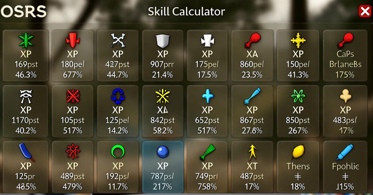 OSRS Skill Calc